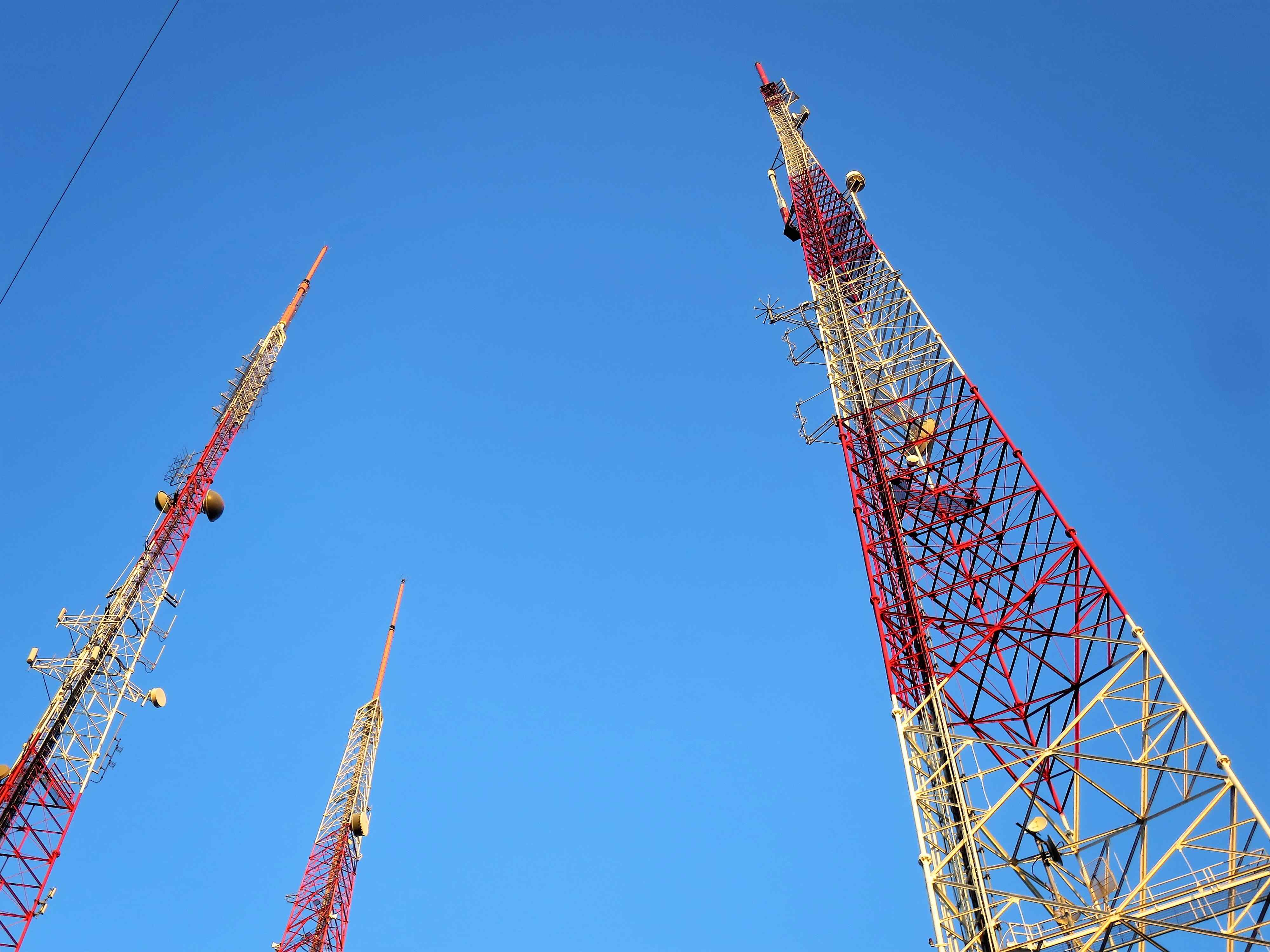 An image of phone towers.