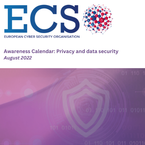 August 2022 Awareness Calendar: Privacy and data security