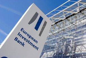 An image of the European Investment's Bank sign.