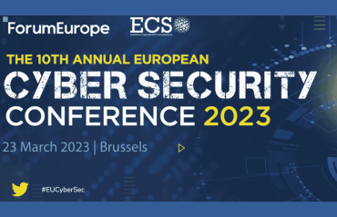 A visual for the European Cyber Security Conference 2023.