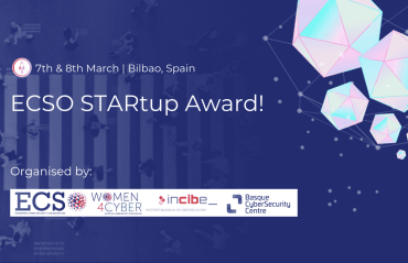 A visual for ECSO's STARtup Award in Bilbao, Spain, in March 2023.