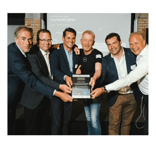 Group image of six people from ECSO's Networking Night in Berlin on 6 June 2023.