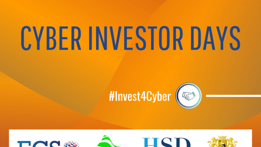 The visual for ECSO's Cyber Investor Days taking place on 5 October 2023 in the Hague, the Netherlands.