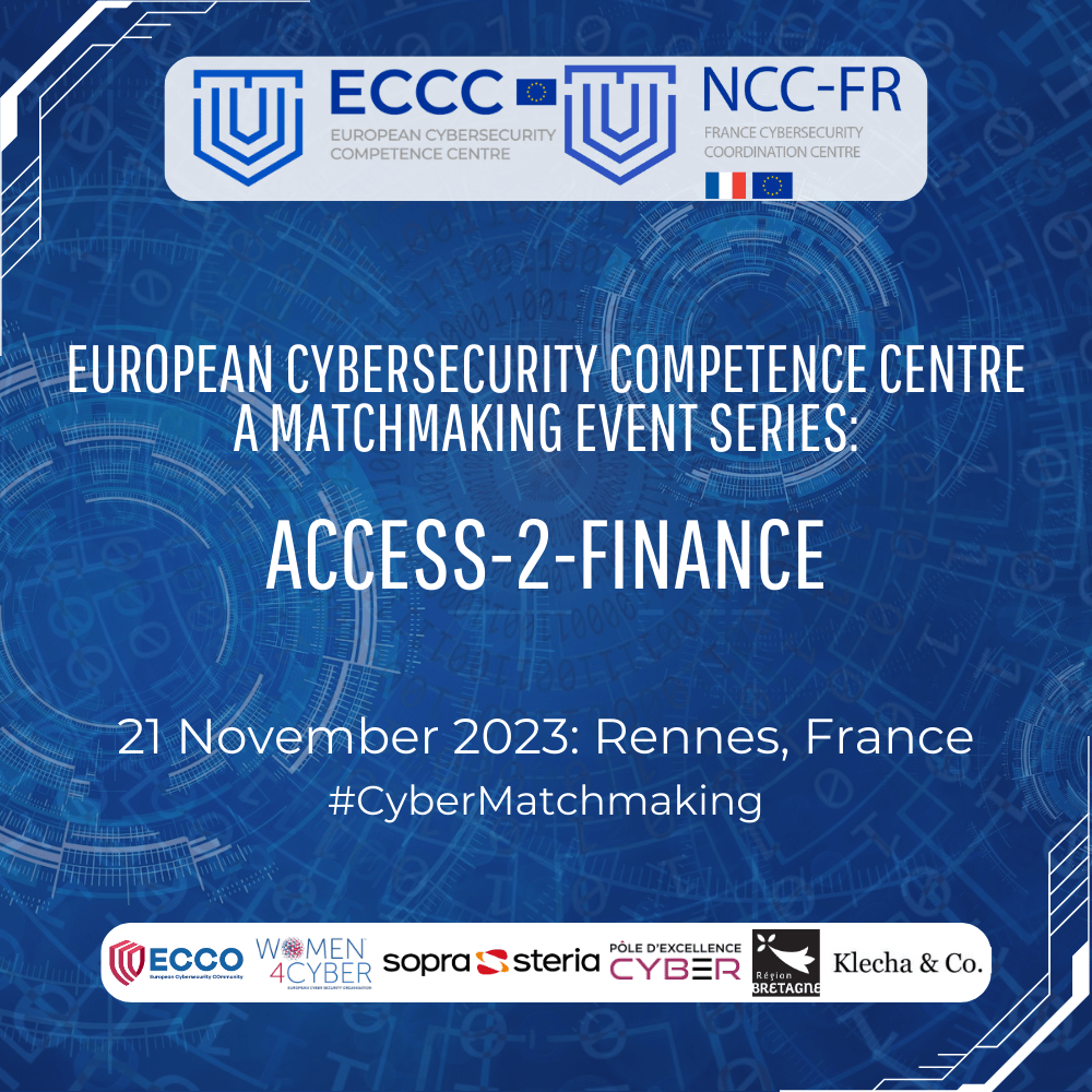 A visual for the ECCC Access-2-Finance event in Rennes.