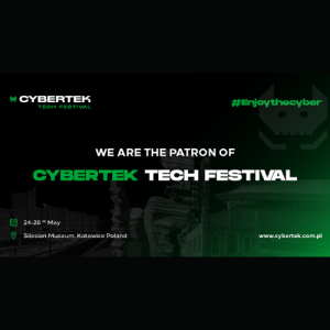 A visual for the CyberTek Tech Festival organised in Katowice, Poland in May 2023.