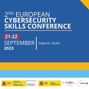A visual for the European Cybersecurity Skills Conference.