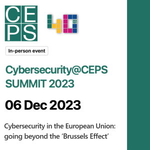 Visual for the Cybersecurity@CEPS Summit event.